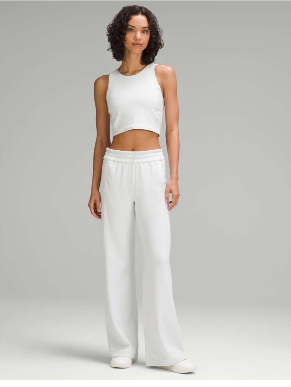 Lululemon Ribbed Softstreme Cropped Tank Top- Size 10 - Picture 2 of 6